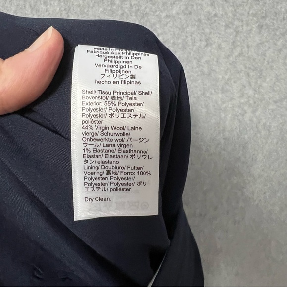 J. Crew Kate Pants Navy Size 2T NWT Striaght Leg Four Season Stretch Business - Picture 8 of 12